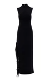 Pepa Pombo Belle Fringed Maxi Dress In Black