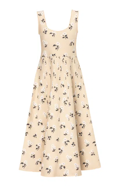 Pepa Pombo Cerezo Maxi Dress In Ivory