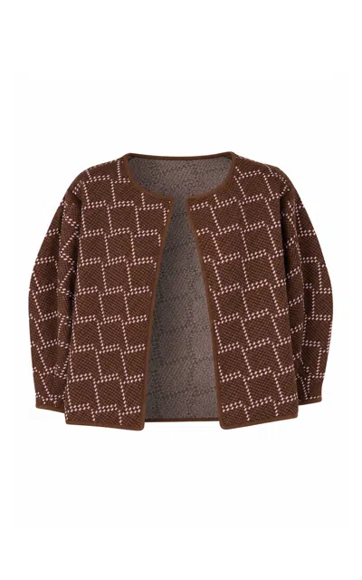 Pepa Pombo Chiaro Di Luna Jacket In Brown