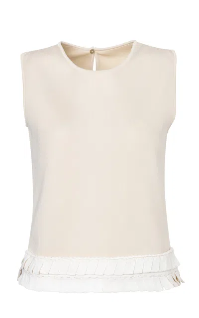 Pepa Pombo Cinta Top In Neutral