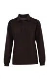 Pepa Pombo Emin V-neck Wool Top In Brown