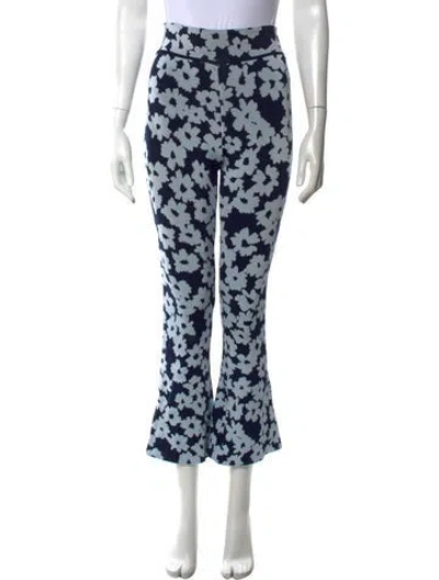 Pre-owned Pepa Pombo Floral Print Flared Pants W/ Tags In Multicolor