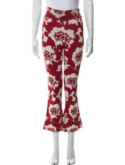 Pre-owned Pepa Pombo Floral Print Flared Pants W/ Tags In Multicolor