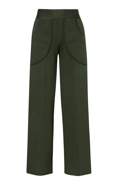 Pepa Pombo Giorgio Straight Leg Pants In Green