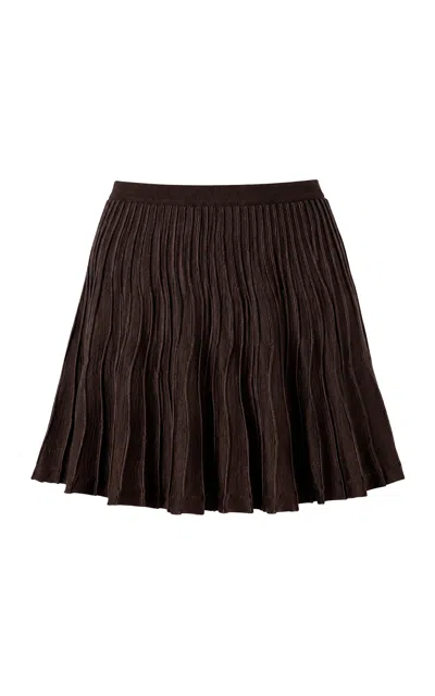Pepa Pombo Gloria Mini Skirt In Brown