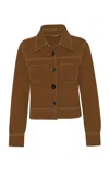 Pepa Pombo Hutton Boxy Jacket In Brown