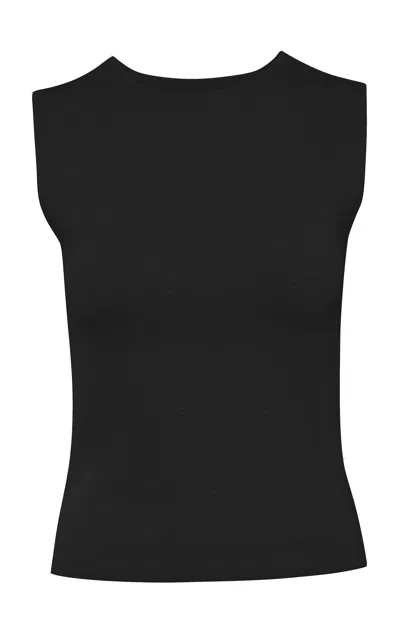 Pepa Pombo Julia Sleeveless Top In Black