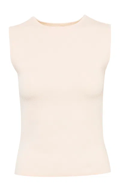 Pepa Pombo Julia Sleeveless Top In White