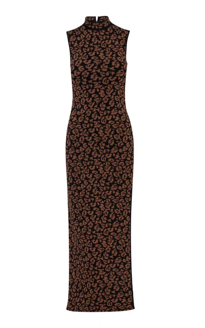 Pepa Pombo Liberty Printed Maxi Dress In Brown