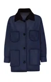 Pepa Pombo Mazaye Oversized Jacket In Blue