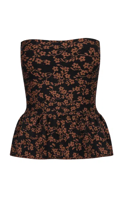 Pepa Pombo Pensiero Top In Brown