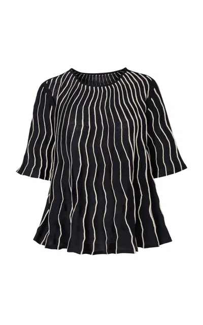 Pepa Pombo Pioggia Top In Black