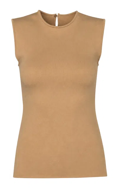 Pepa Pombo Plaza Top In Neutral