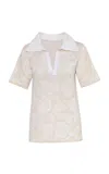 Pepa Pombo Poem V-neck Top In White