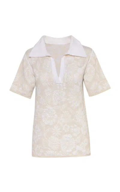 Pepa Pombo Poem V-neck Top In White
