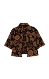Pepa Pombo Savanna Printed Jacket In Brown