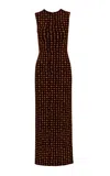 Pepa Pombo Simone Patterned Maxi Dress In Brown