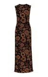 Pepa Pombo Solea Printed Maxi Dress In Black