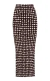 Pepa Pombo Sylvie Printed Midi Skirt In Black
