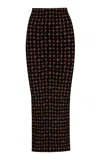 Pepa Pombo Sylvie Printed Midi Skirt In Brown