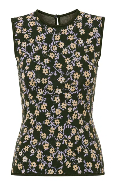 Pepa Pombo Vacanza Top In Green