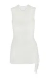Pepa Pombo Vesa Fringed Top In White