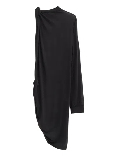 Pepa Salazar Ibiza Draped Dress In Black