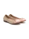Pèpè Bow-detail Ballerina Shoes In Neutrals