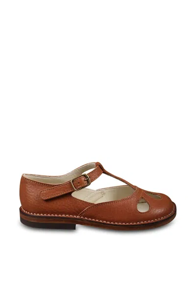 Pèpè Kids' Brown Ballet Flats For Girl