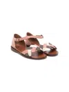 Pèpè Chloé Braided Sandals In Pink
