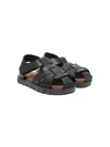 Pèpè Closed-toe Vegetal Leather Sandals In Black