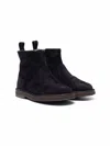 Pèpè Dublin Side Zip Boots In Blue