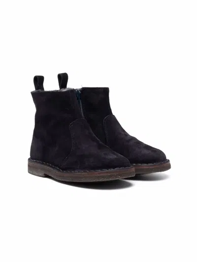 Pèpè Kids' Dublin Side Zip Boots In Blue