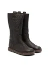 Pèpè Dune Leather Boots In Brown
