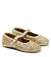 Pèpè Galassia Metallic Ballet Flats In Gold
