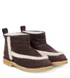 Pèpè Ankle Boots Gianduia Aus Veloursleder In Brown