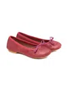 Pèpè Glitter-effect Bow Ballerina Shoes In Pink