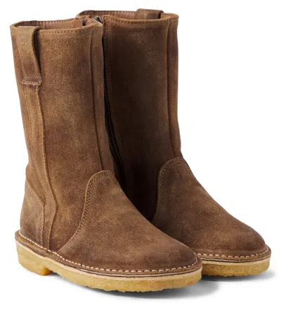 Pèpè Hunter Suede Boots In Brown