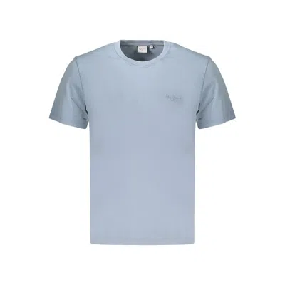 Pepe Jeans Azzurro Cotton Men's T-shirt In Blue