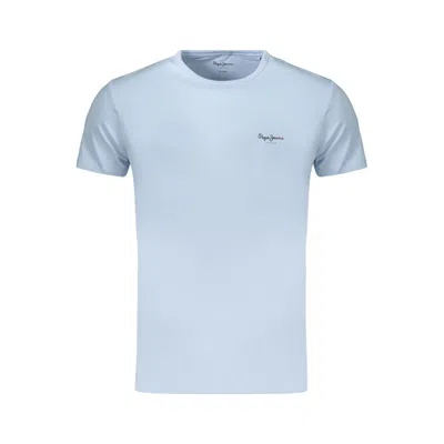 Pepe Jeans Azzurro Cotton Mens T-shirt In Blue