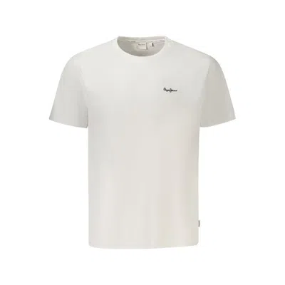 Pepe Jeans Bianco Cotton Men T-shirt In White