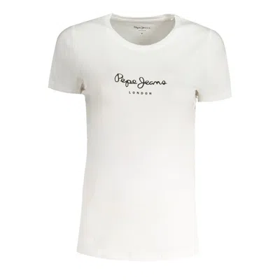 Pepe Jeans Bianco Cotton Women T-shirt In White