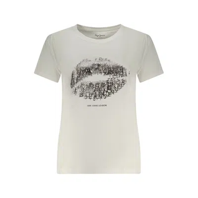 Pepe Jeans Bianco Cotton Women T-shirt In White