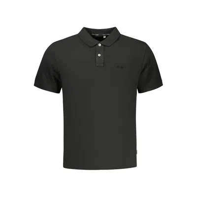 Pepe Jeans Black Cotton Men's Polo Shirt In Gray