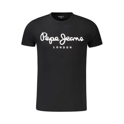 Pepe Jeans Black Cotton Men T-shirt