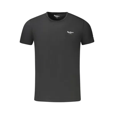 Pepe Jeans Black Cotton Mens T Shirt In Grey