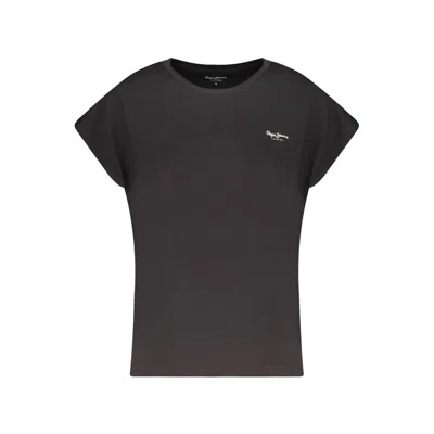 Pepe Jeans Black Cotton T-shirt