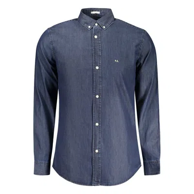 Pepe Jeans Blu Cotton Men Shirt In Blue