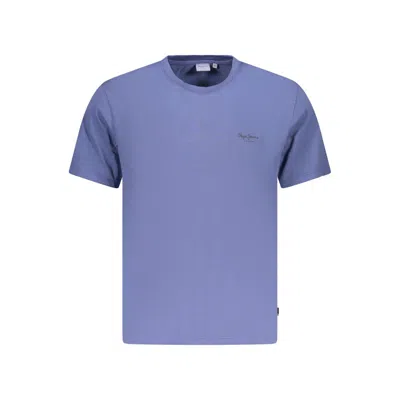 Pepe Jeans Blu Cotton Men T-shirt In Blue