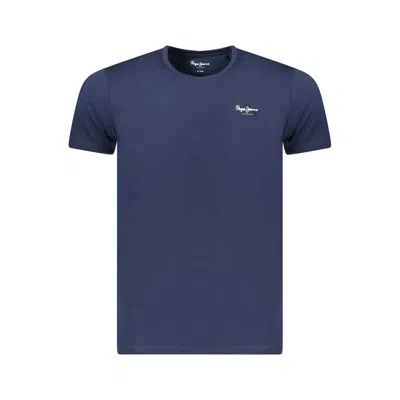 Pepe Jeans Blu Cotton Men T-shirt In Blue